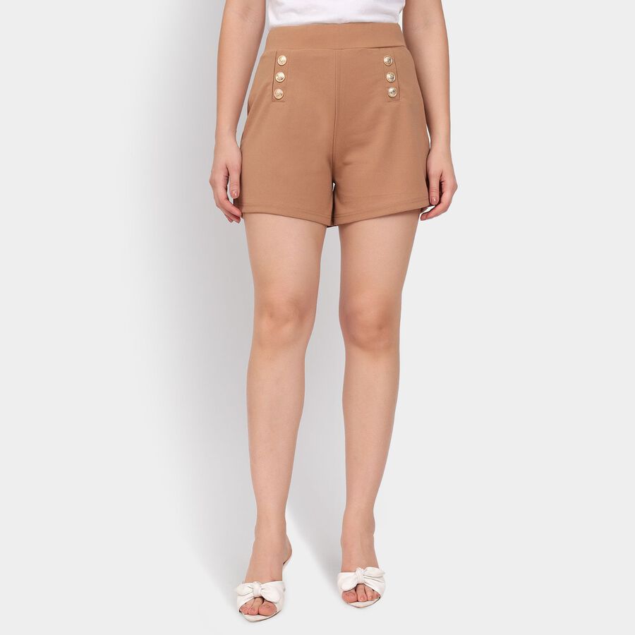 Ladies' Shorts, गहरा पीला, large image number null