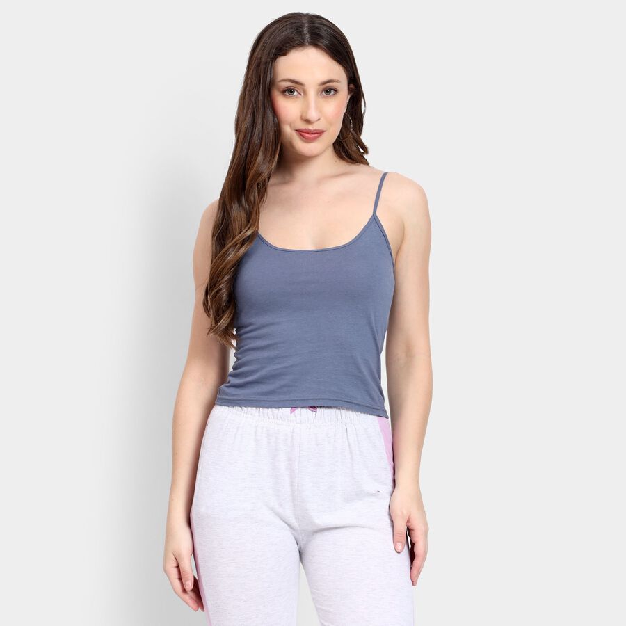 Ladies' 100% Cotton Slips, गहरा ग्रे, large image number null