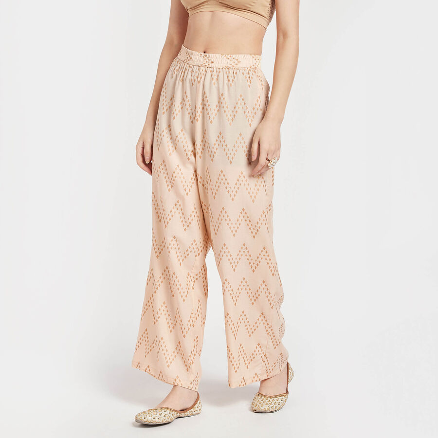Printed Palazzo, Off White, large image number null