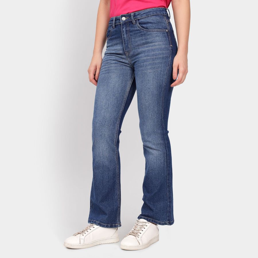 Ladies' Jeans, मध्यम नीला, large image number null