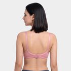 Women's Lilac Cotton Blend V Neck Bralette Bra, Lilac, small