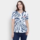 Ladies' 100% Cotton Round Neck T-Shirt, ऑफ व्हाइट, small