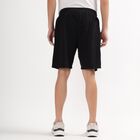 Men's Jet Black Regular Fit Solid Bermuda Shorts, Black, small image number null