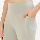 Women's Light Sage Green High-Rise Tights, Light Green, small