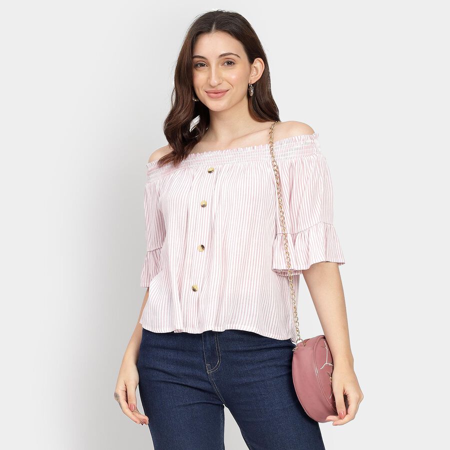 Ladies' Top, हल्का गुलाबी, large image number null