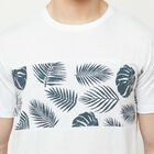 Cut & Sew Round Neck T-Shirt, White, small image number null