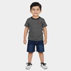 Boys Navy Blue Round Neck Casual Boys T-Shirt, Navy Blue, small