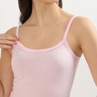 Women's Soft Pink Cotton Spaghetti Neck Camisole, Lilac, small image number null