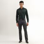Men's Dark Forest Green Cut Away Collar Formal Shirt, Dark Green, small image number null
