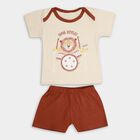 Infant Boys' 100% Cotton Baba Suit, Beige, small image number null