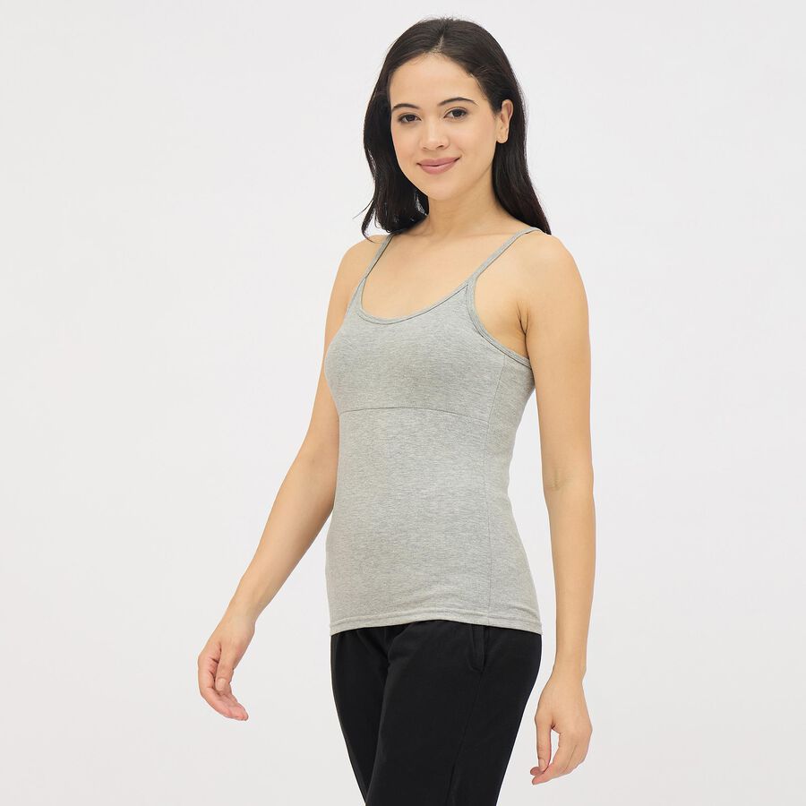 Ladies' Slips, Melange Mid Grey, large image number null