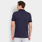 Printed Polo Shirt, Navy Blue, small image number null