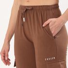 Women's Regular Fit Track Pants, भूरा, small