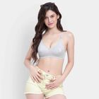 Half Lace Bra, Melange Light Grey, small image number null