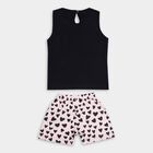 Infants' 100% Cotton Short Set, Navy Blue, small image number null