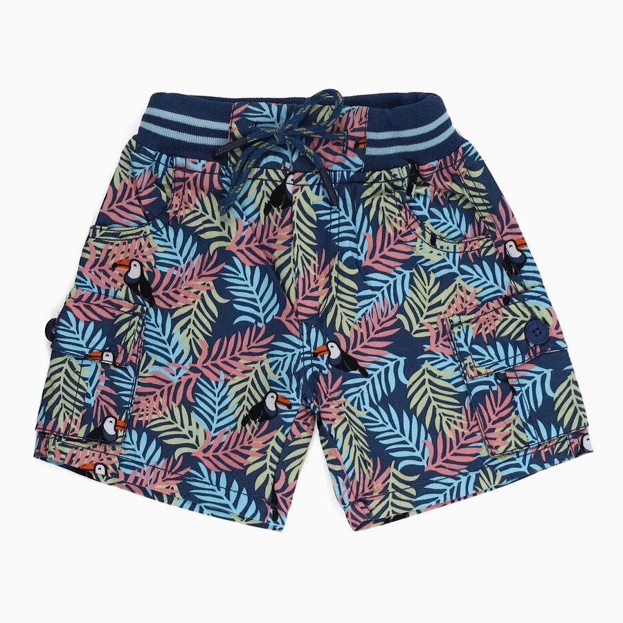 Boys' 100% Cotton Bermuda, Navy Blue, large image number null