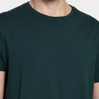 Men's Round Neck Half Sleeves T-Shirt, गहरा हरा, small image number null