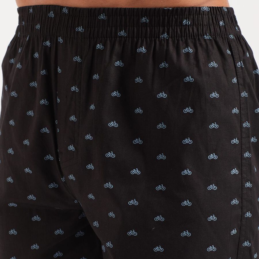 Men's Cotton Boxers, Black, large image number null