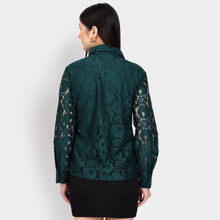 Ladies' Shirt , गहरा हरा, large image number null