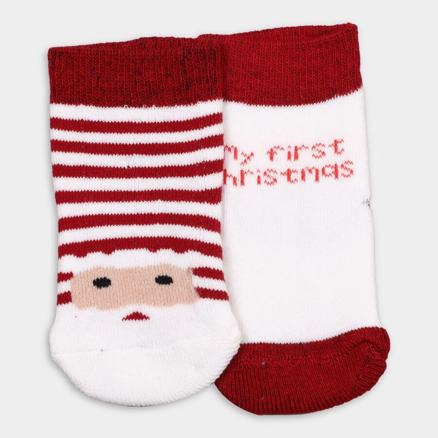 Infant's Socks (Pack of 2), White, large image number null