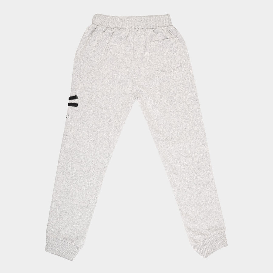 Boys Cut & Sew Pyjama, Melange Light Grey, large image number null