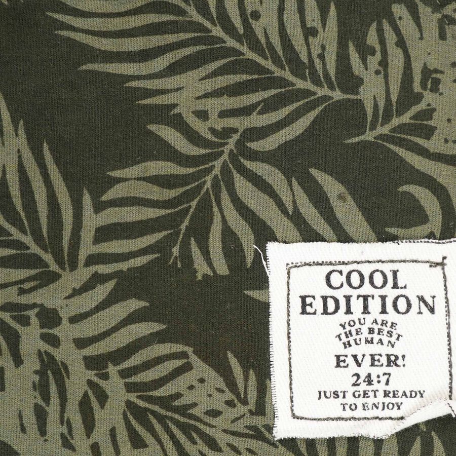 Boys All Over Print Bermuda, Olive, large image number null