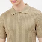 Men Beige Cotton Polo Neck Polo T-Shirt, Beige, small