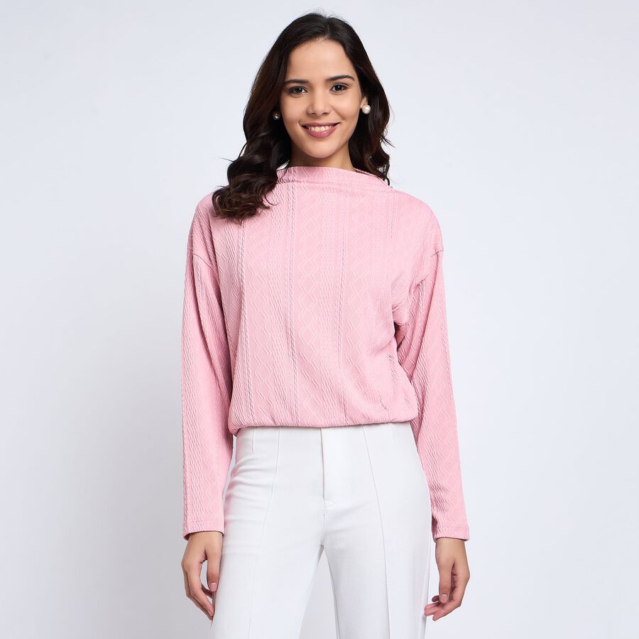 Ladies'  Crop  Top, Pink, large image number null
