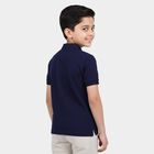Boys Navy Blue Polo Neck Polo Boys T-Shirt, नेवी ब्लू, small