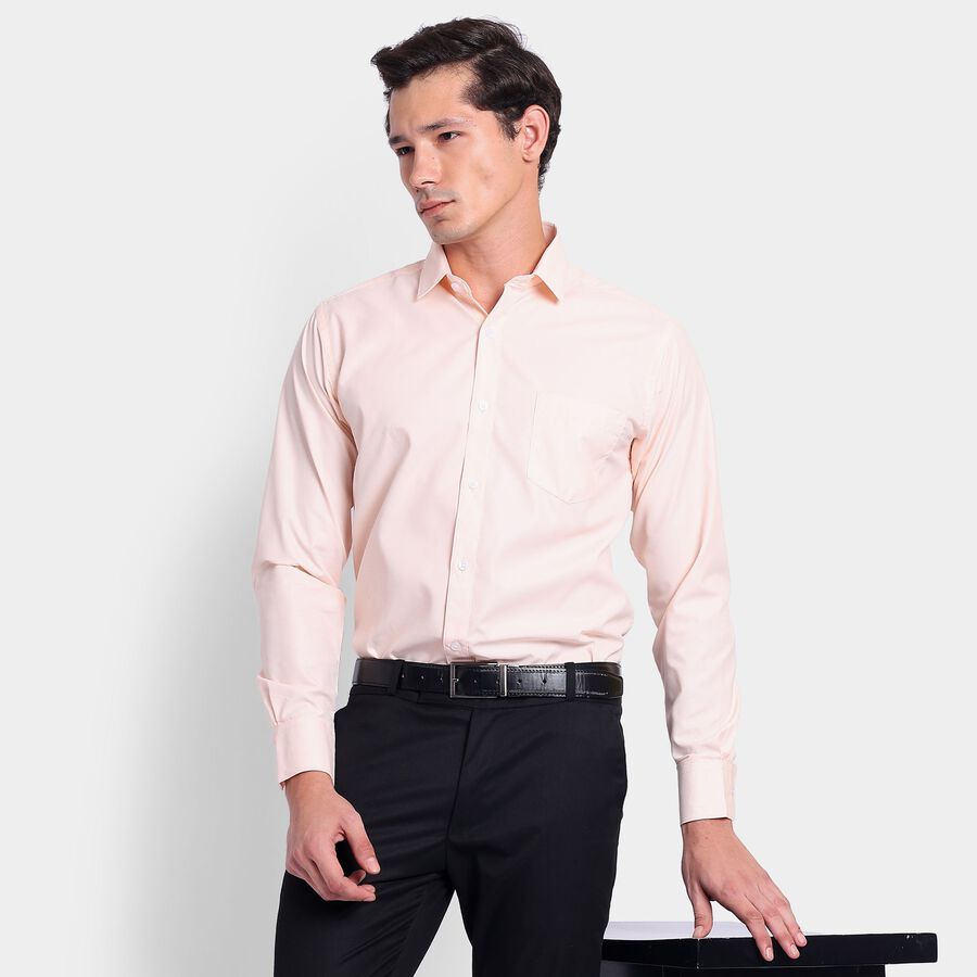Men's Formal Shirt, पीच, large image number null