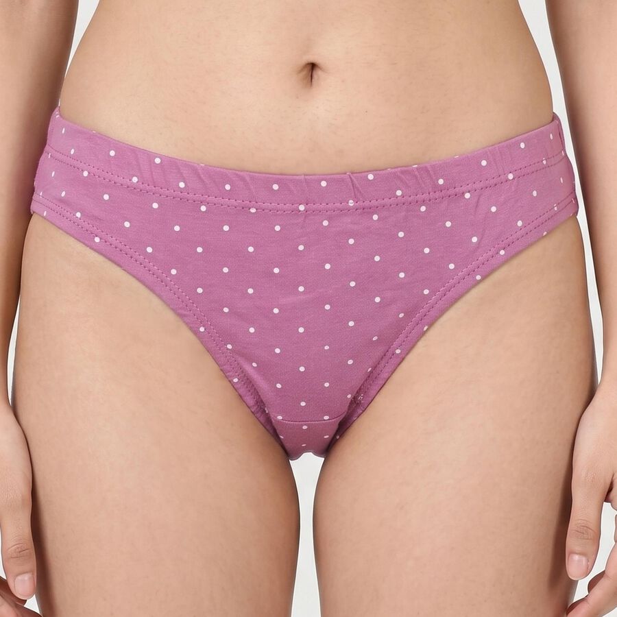 Women's Assorted Regular Fit Polka Dot Panty, चुनिंदा, large