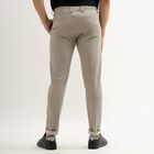 Men's Cross Pocket Slim Fit Casual Trousers , Light Grey, small image number null