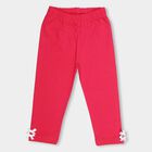 Girls' Cotton Blend Full-Length Legging, Fuchsia, small image number null
