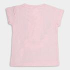 Girls' Cotton T-Shirt, Light Pink, small image number null