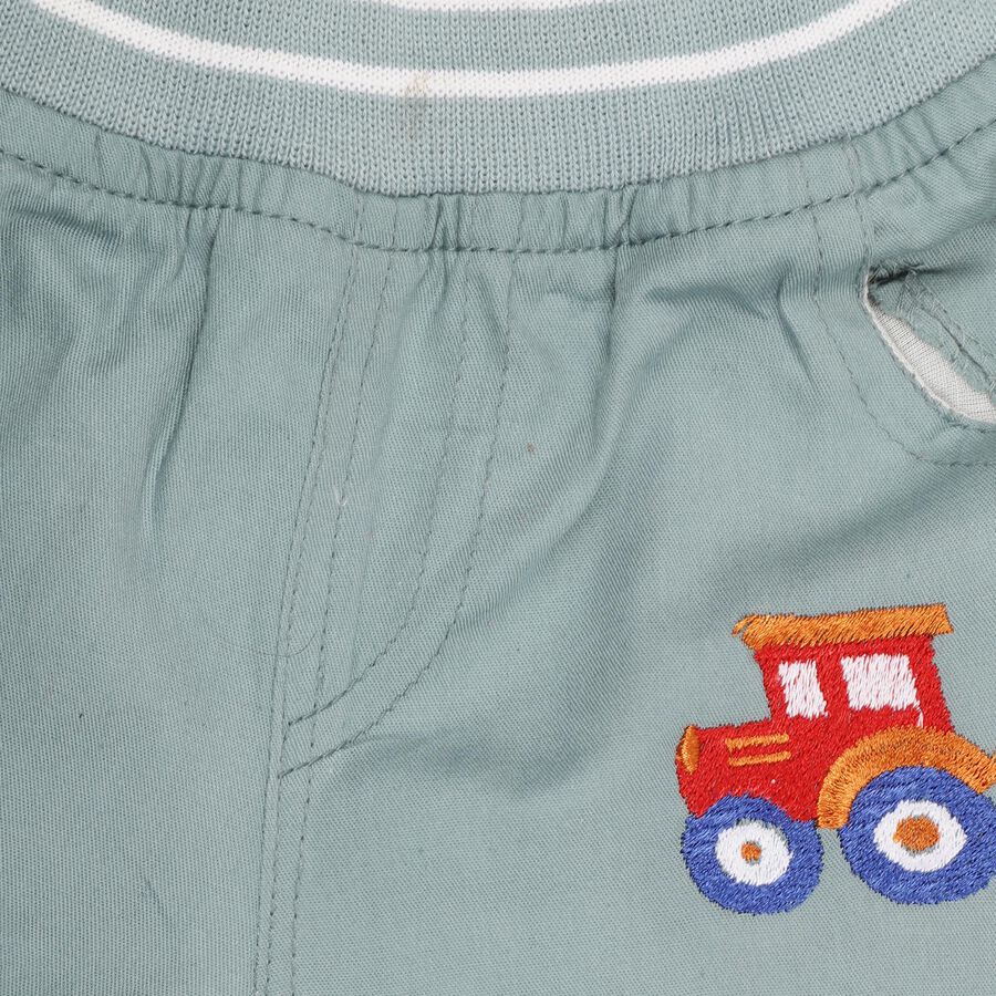 Infants' 100% Cotton Cotton Trousers , Teal Blue, large image number null