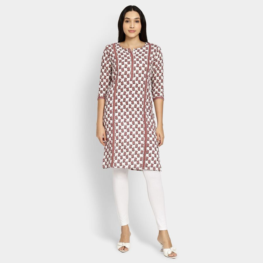 Ladies' Kurta, Red, large image number null