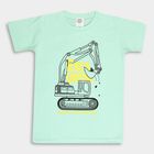 Boys Round Neck T-Shirt, Light Green, small image number null