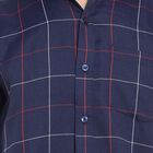 Checks Formal Shirt, Navy Blue, small image number null