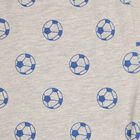 Boys All Over Print Pyjama, Melange Light Grey, small image number null