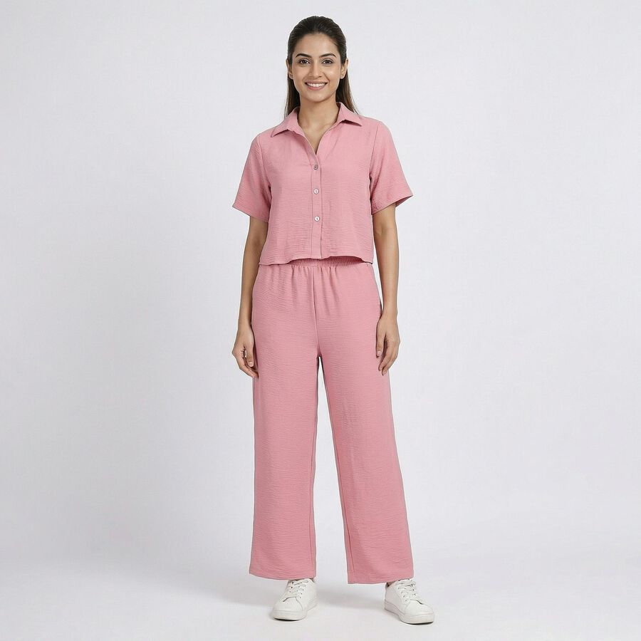 Women's Pink Co-ord Set, Pink, large