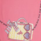 Girls' 100% Cotton T-Shirt , Fuchsia, small