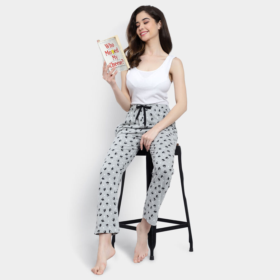 All Over Print Pyjama, Melange Light Grey, large image number null