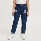 Girls' Slim Fit Jeans, Mid Blue, small image number null