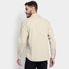 Men's 100% Cotton Casual Shirt, Beige, small image number null