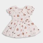 Infant Girls' 100% Cotton Frock , सफ़ेद, small image number null