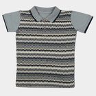 Boys Navy Blue Cotton Polo Neck Casual Boys T-Shirt, नेवी ब्लू, small