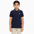 Boys' Half Sleeves T-Shirt, नेवी ब्लू, small image number null