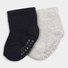 Infant's Socks (Pack of 2), Navy Blue, small