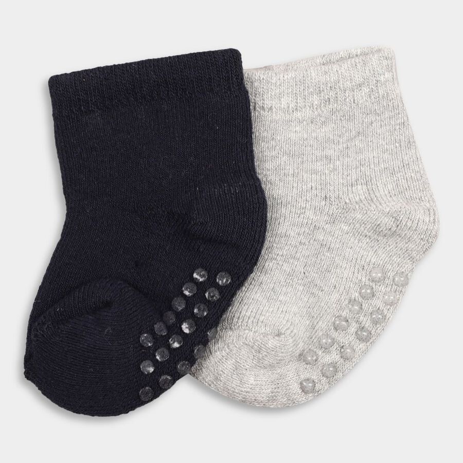 Infant's Socks (Pack of 2), Navy Blue, large