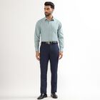 Men's Muted Teal Classic Formal Shirt, Teal Blue, small